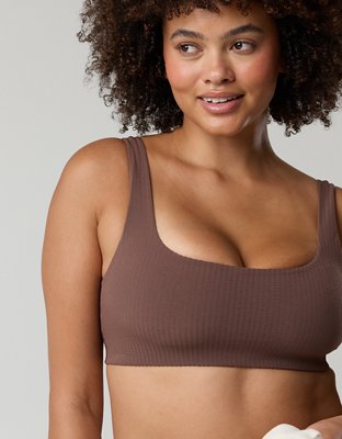 OFFLINE By Aerie Seersucker Classic Sports Bra from American Eagle - $27.96