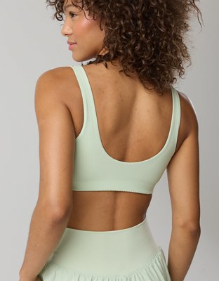 OFFLINE By Aerie Seersucker Classic Sports Bra