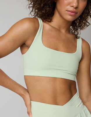 OFFLINE By Aerie Seersucker Classic Sports Bra