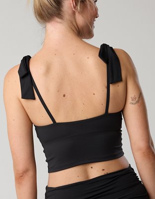 OFFLINE by Aerie Real Me Tie Shoulder Longline Sports Bra