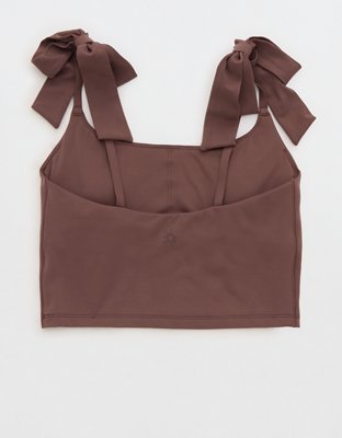 OFFLINE by Aerie Real Me Tie Shoulder Longline Sports Bra