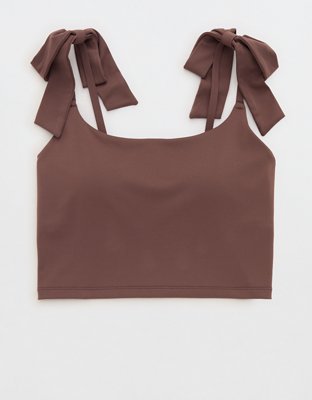 OFFLINE by Aerie Real Me Bow Longline Sports Bra Women's Relic M