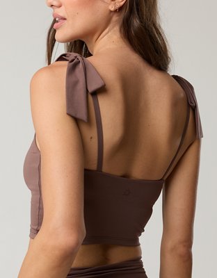 OFFLINE by Aerie Real Me Bow Longline Sports Bra