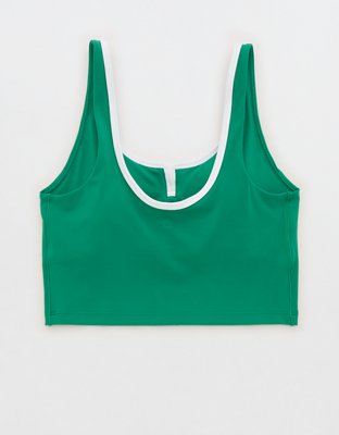 OFFLINE By Aerie Real Me Tipped Low Key Longline Sports Bra