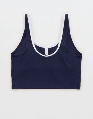 OFFLINE By Aerie Real Me Tipped Low Key Longline Sports Bra