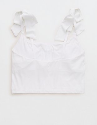OFFLINE by Aerie Real Me Tie Shoulder Longline Sports Bra