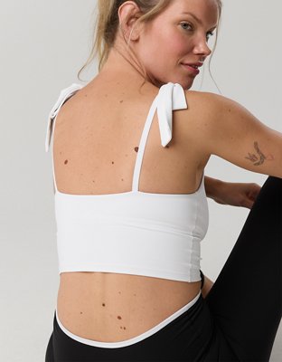 OFFLINE by Aerie Real Me Tie Shoulder Longline Sports Bra