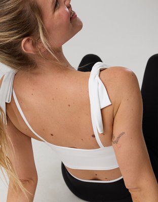 OFFLINE by Aerie Real Me Tie Shoulder Longline Sports Bra