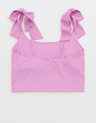 OFFLINE by Aerie Real Me Tie Shoulder Longline Sports Bra
