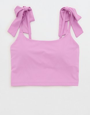 OFFLINE by Aerie Real Me Tie Shoulder Longline Sports Bra