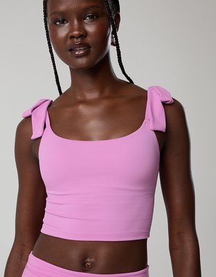 OFFLINE by Aerie Real Me Tie Shoulder Longline Sports Bra
