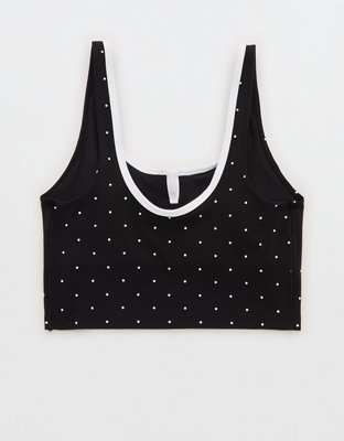 OFFLINE By Aerie Real Me Tipped Low Key Longline Sports Bra
