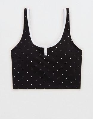 OFFLINE By Aerie Real Me Tipped Low Key Longline Sports Bra