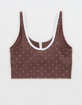 OFFLINE By Aerie Real Me Tipped Low Key Longline Sports Bra