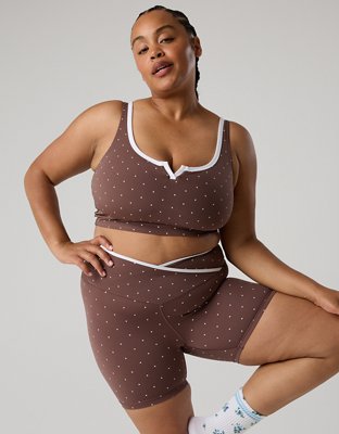 OFFLINE By Aerie Real Me Tipped Low Key Longline Sports Bra