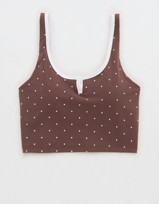 OFFLINE By Aerie Real Me Tipped Low Key Longline Sports Bra