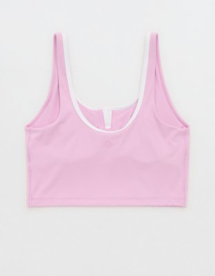 OFFLINE By Aerie Real Me Tipped Low Key Longline Sports Bra