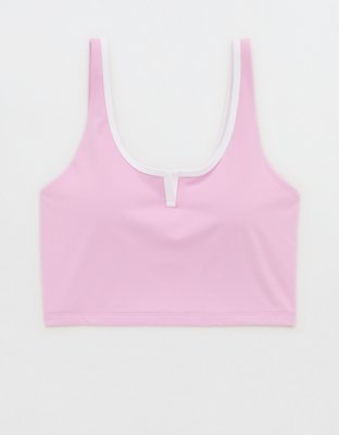 OFFLINE By Aerie Real Me Tipped Low Key Longline Sports Bra