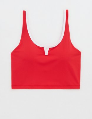 OFFLINE By Aerie Real Me Tipped Low Key Longline Sports Bra