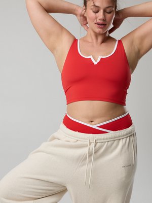 OFFLINE By Aerie Real Me Tipped Low Key Longline Sports Bra
