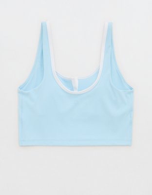 OFFLINE By Aerie Real Me Tipped Low Key Longline Sports Bra