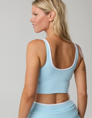 OFFLINE By Aerie Real Me Tipped Low Key Longline Sports Bra