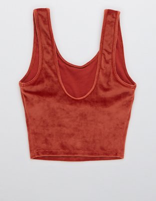 OFFLINE By Aerie After Party Velour Longline Sports Bra