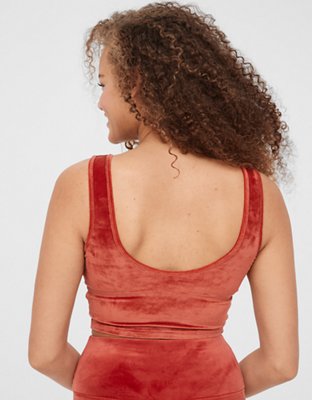 OFFLINE By Aerie After Party Velour Longline Sports Bra