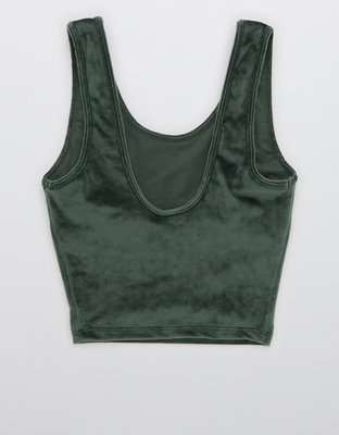 OFFLINE By Aerie After Party Velour Longline Sports Bra