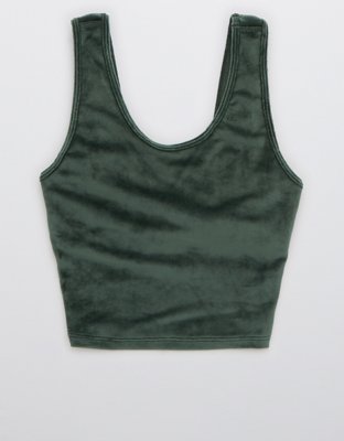 OFFLINE By Aerie After Party Velour Longline Sports Bra