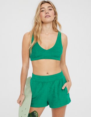 OFFLINE By Aerie Summer Lights Terry Sports Bra