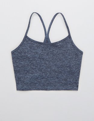 white longline sports bra