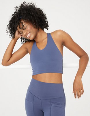 OFFLINE By Aerie Real Me Racerback Longline Sports Bra