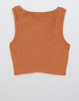 OFFLINE Ribbed Shine Twist Front Sports Bra