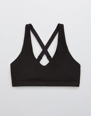 OFFLINE Ribbed Shine Strappy Back Sports Bra