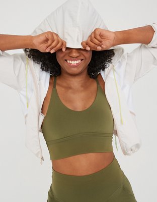 OFFLINE Real Me Lace Up Back Sports Bra