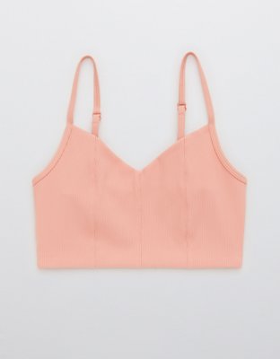Спортивное бра OFFLINE Longline, в рубчик — Aerie — фото 4