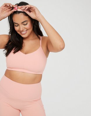 Спортивное бра OFFLINE Longline, в рубчик — Aerie — фото 2