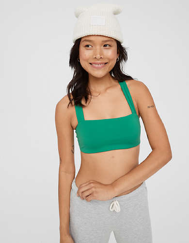 OFFLINE By Aerie Real Me Xtra Square Neck Sports Bra