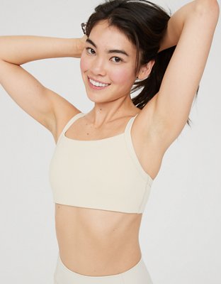 OFFLINE By Aerie Ribbed Square Neck Sports Bra