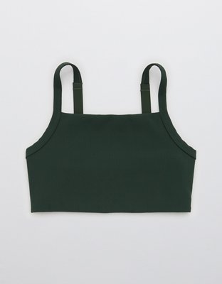 OFFLINE By Aerie Ribbed Square Neck Sports Bra