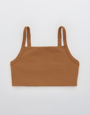 OFFLINE By Aerie Ribbed Square Neck Sports Bra