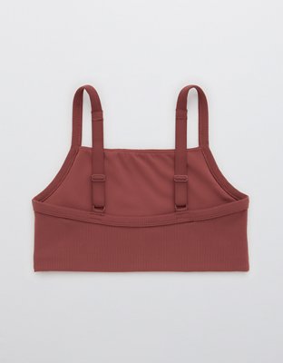 OFFLINE By Aerie Ribbed Square Neck Sports Bra