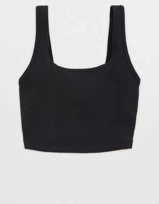 OFFLINE Ribbed Shine Twist Front Sports Bra