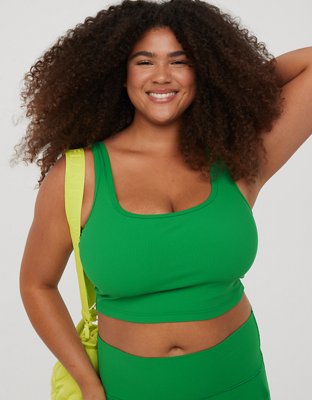 Offline by Aerie Recharge Least Support Ribbed Sports Bra Large Athleisure