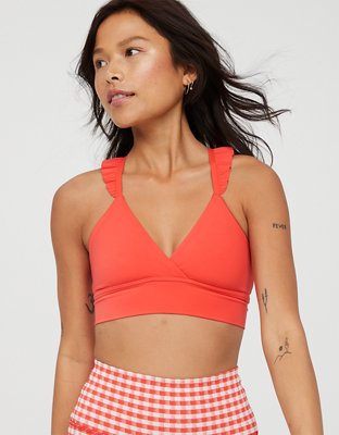 OFFLINE By Aerie Real Me XTRA Ruffle Sports Bra