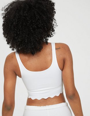 OFFLINE By Aerie Goals Scallop Longline Sports Bra