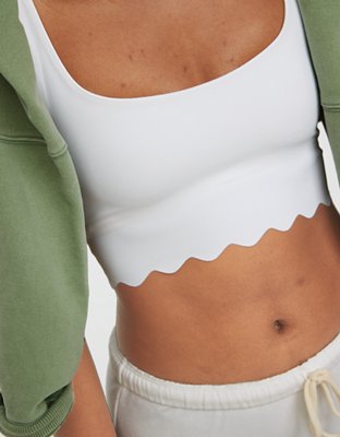 OFFLINE By Aerie Goals Scallop Longline Sports Bra