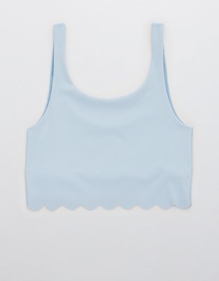 OFFLINE By Aerie Goals Scallop Longline Sports Bra