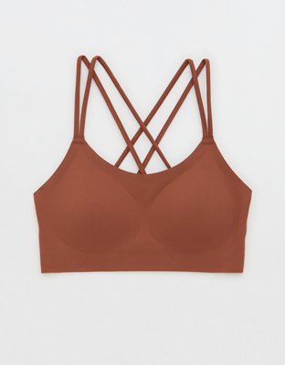 Buy OFFLINE By Aerie Goals Logo Strappy Sports Bra online